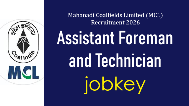 MCL Assistant Foreman and Technician Online Form 2026-jobkey